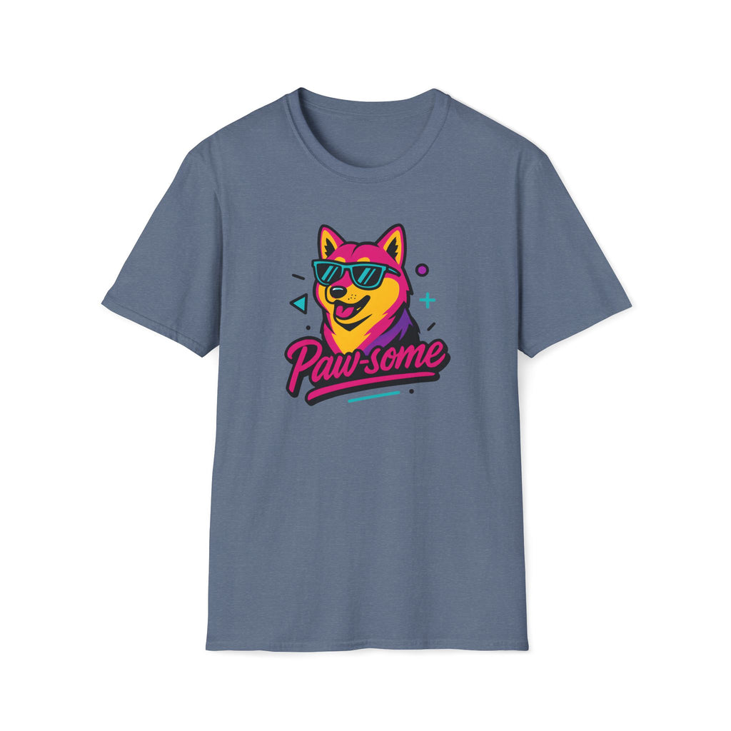 Paw-some Neon Dog T-Shirt