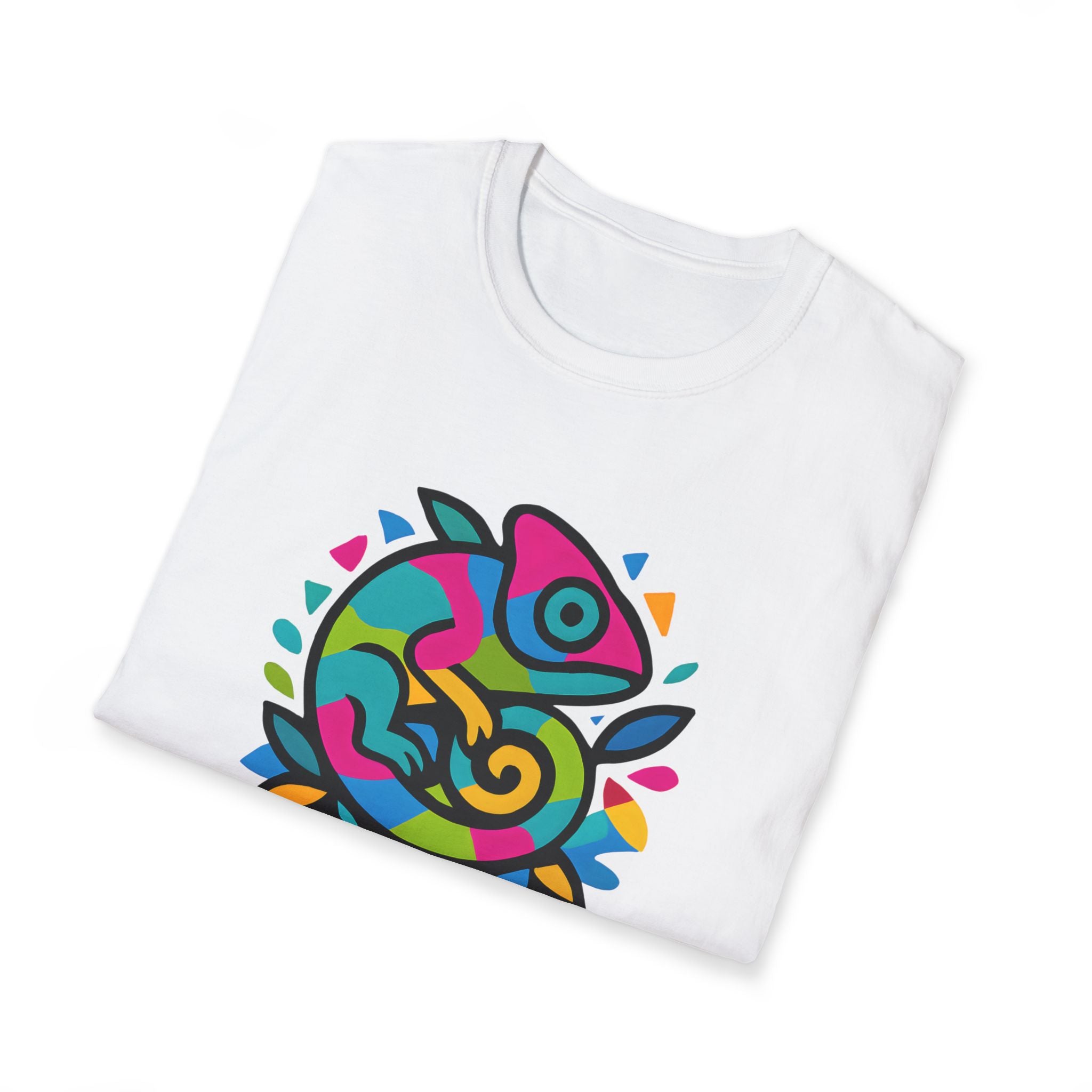 Colorful Chameleon Logo T-Shirt