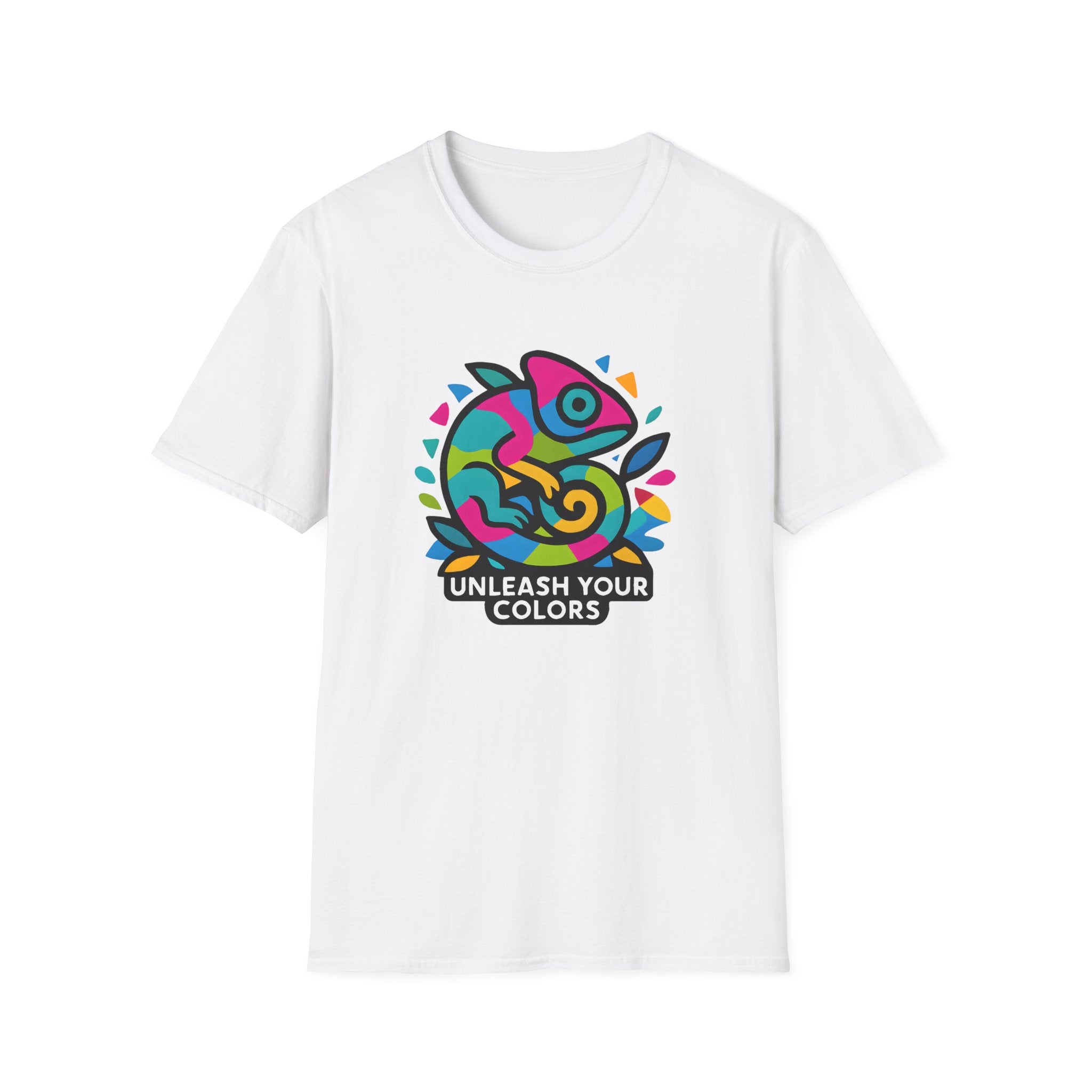 Colorful Chameleon Logo T-Shirt