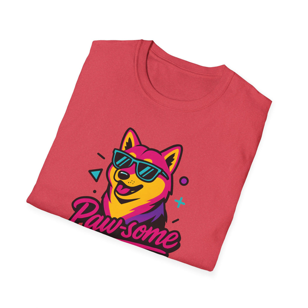 Paw-some Neon Dog T-Shirt