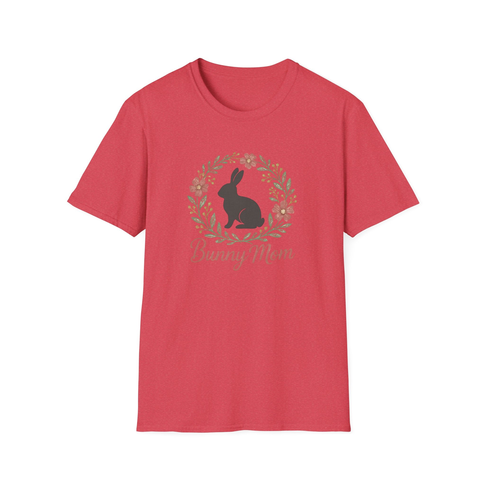 Bunny Mom Floral Wreath T-Shirt