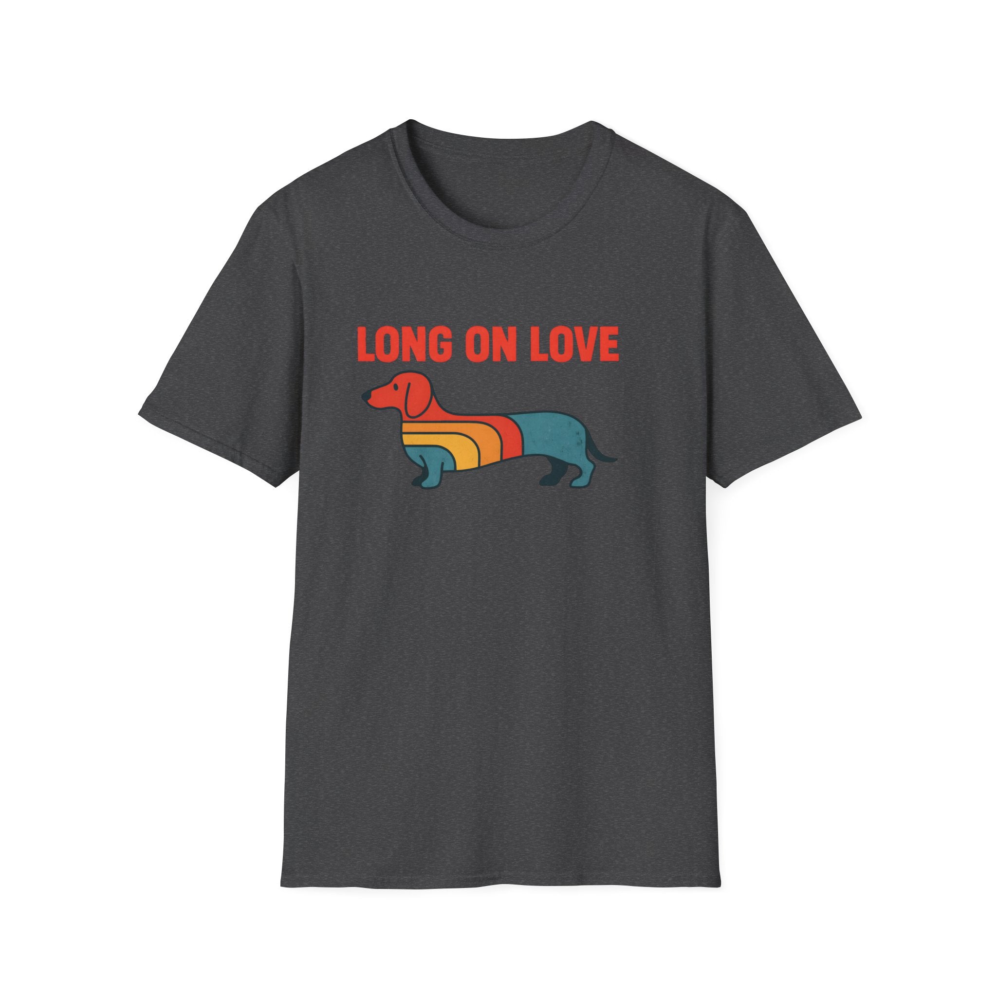 Retro Rainbow Dachshund T-Shirt